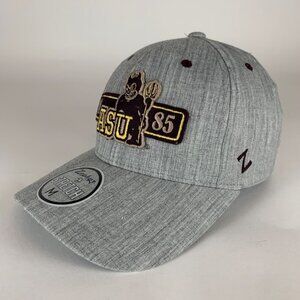 Arizona State Sun Devils NCAA Retro Gray Zephyr Fitted Hat Mens Medium New